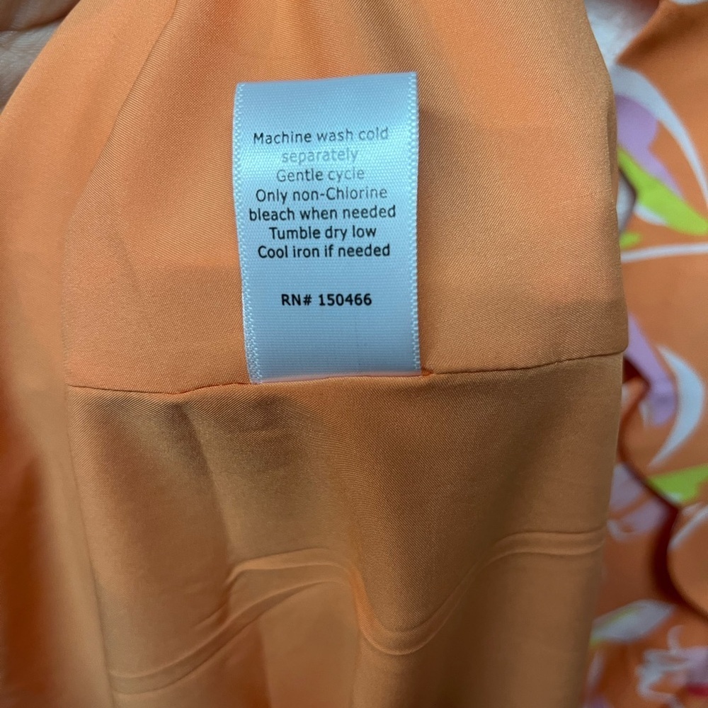 41 Hawthorn Vibrant Floral Mini Dress in Orange and Pink - Picture 6 of 6